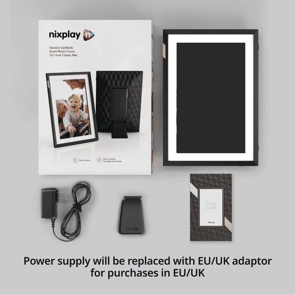 10.1 Inch Touch Screen Photo Frame - Black - Picture 1 of 4